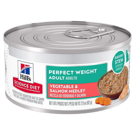 Hill's Science Diet Perfect Weight Vegetable & Salmon Medley Canned Wet Cat Food