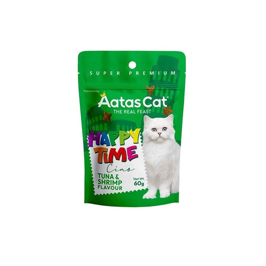 Aatas Happy Time Ciao Tuna & Shrimp Cat Treats 60g