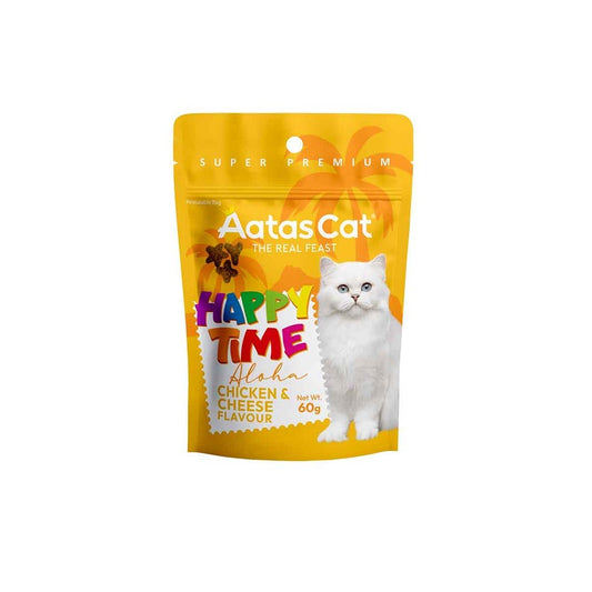 Aatas Happy Time Ahola Chicken & Cheese Cat Treats 60g