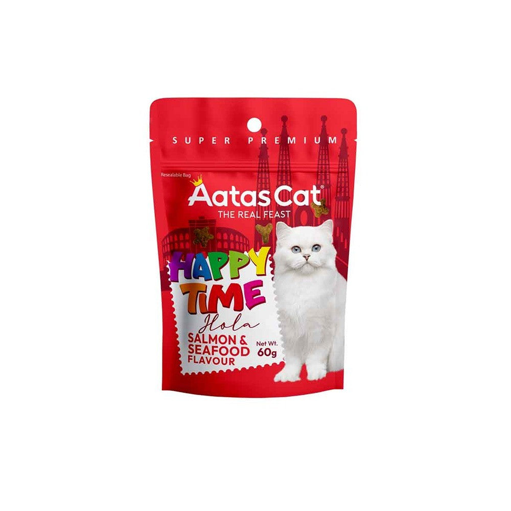 Aatas Happy Time Hola Salmon & Seafood Cat Treats