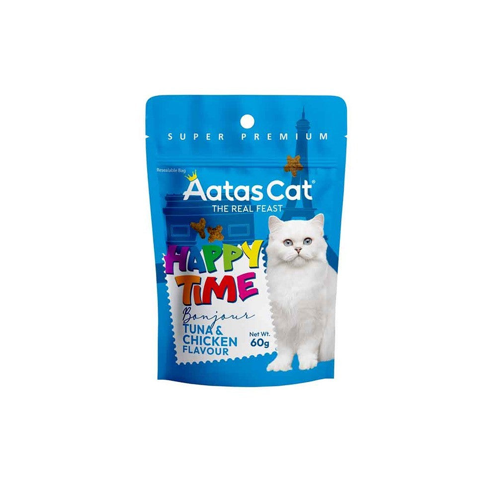 Aatas Happy Time Bonjour Tuna & Chicken Cat Treats 60g
