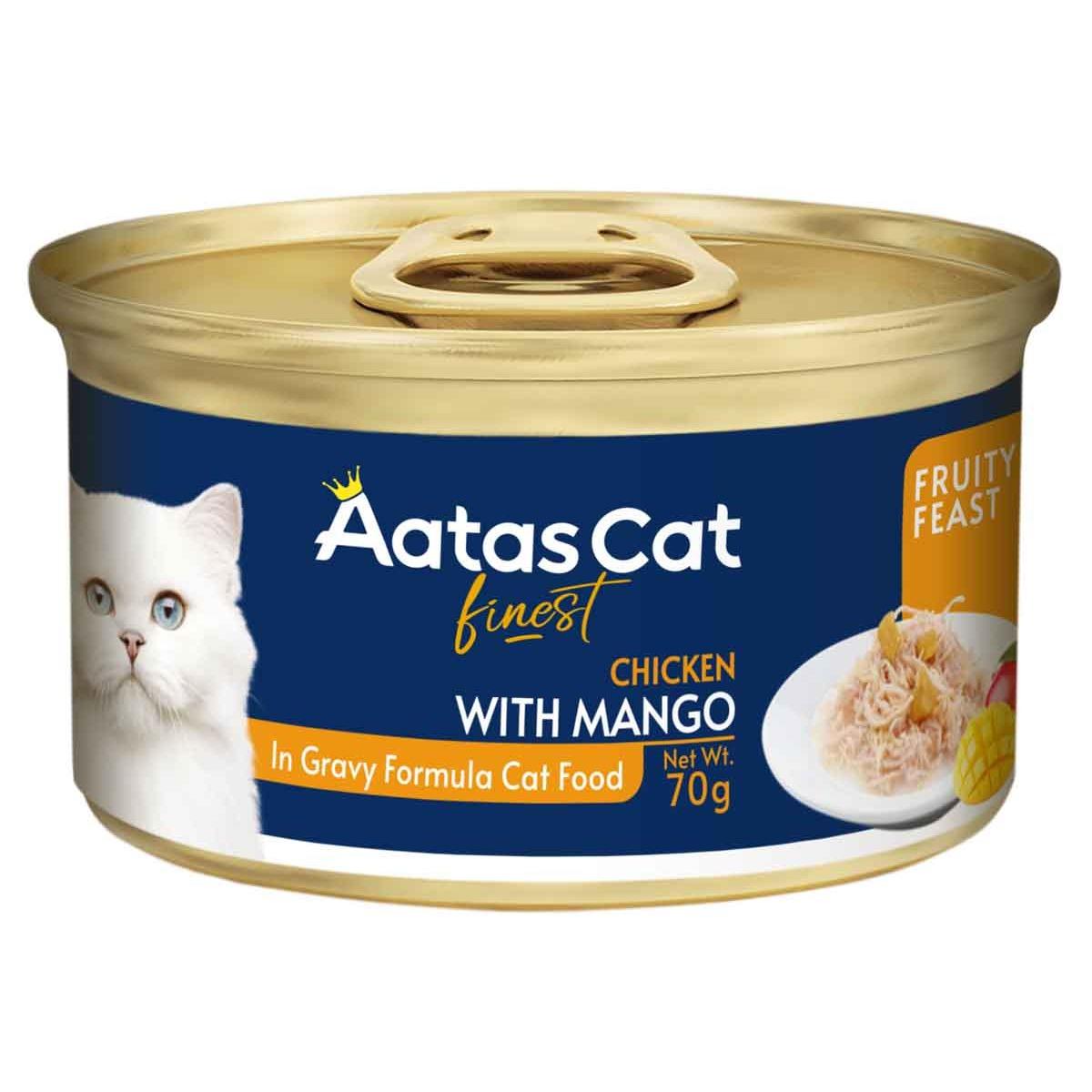 Aatas Fruity Feast Chicken with Mango Wet Cat Food 70g