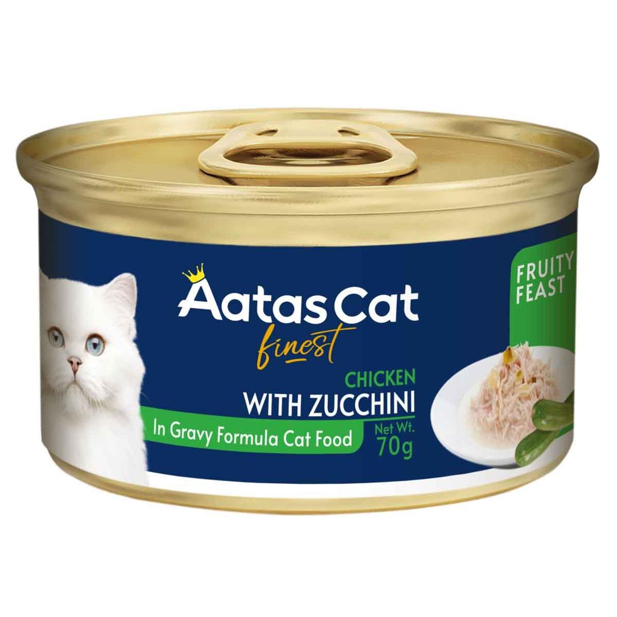 Aatas Fruity Feast Chicken with Zucchini Wet Cat Food 70g