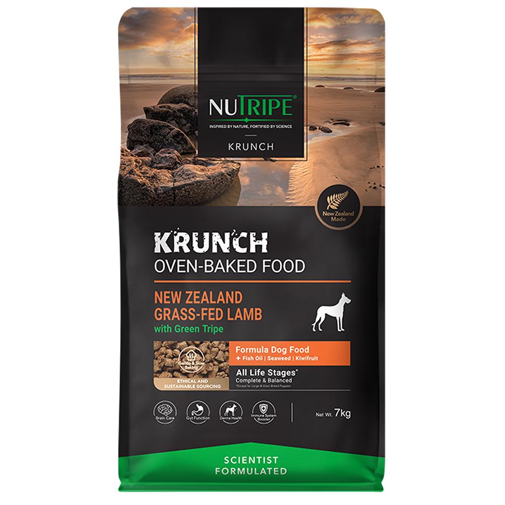 Nutripe Krunch Oven-Baked Lamb With Green Tripe Dry Dog Food