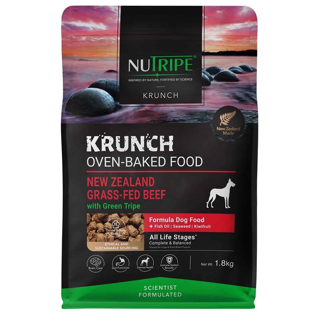 Nutripe Krunch Oven-Baked Beef With Green Tripe Dry Dog Food