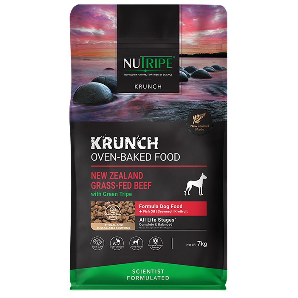 Nutripe Krunch Oven-Baked Beef With Green Tripe Dry Dog Food