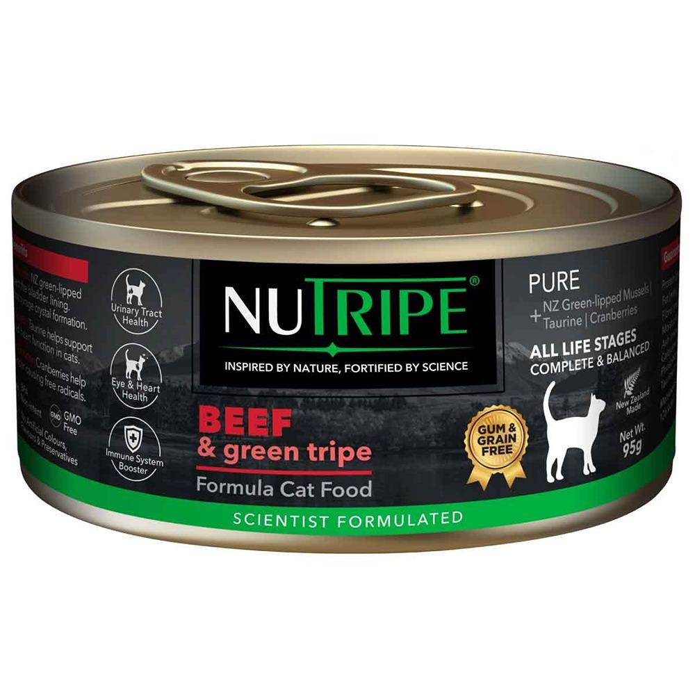 Nutripe Pure Beef & Green Tripe Wet Cat Food