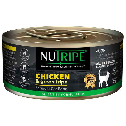 Nutripe Pure All Life Stages Chicken & Green Tripe Wet Cat Food