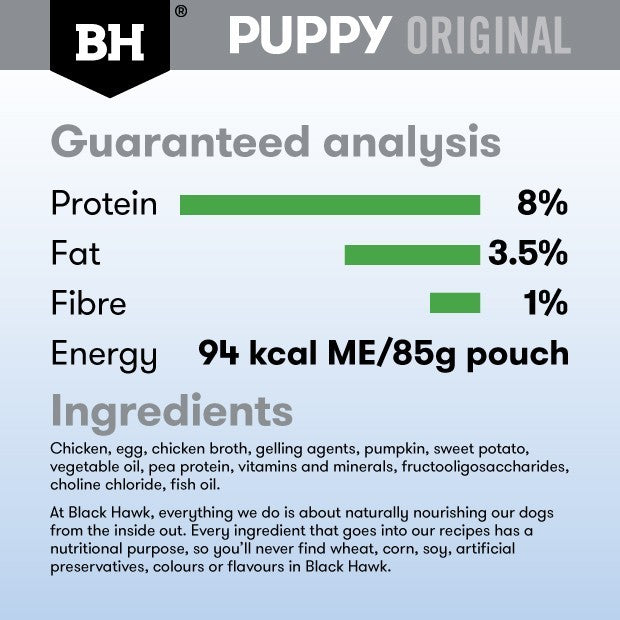 Black Hawk Puppy Chicken & Vegetables Small Breed Wet Dog Food