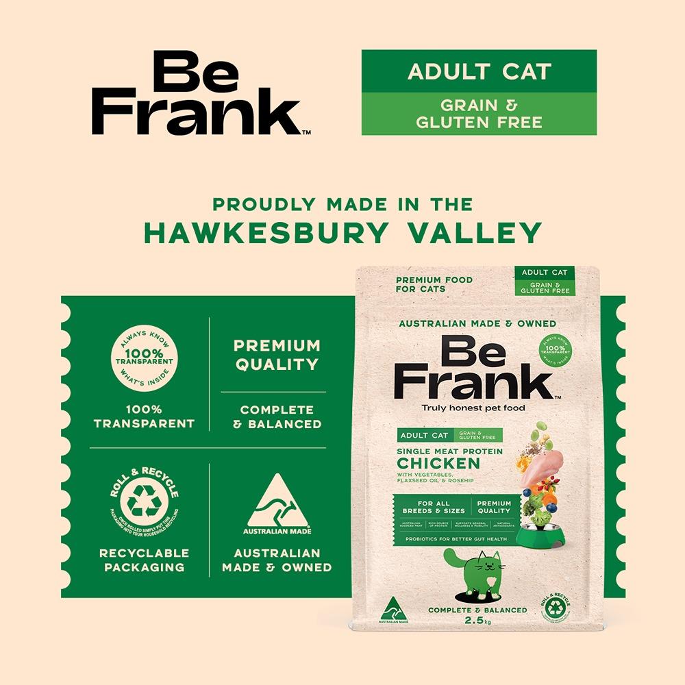 Be Frank Grain Free Adult Chicken Dry Cat Food