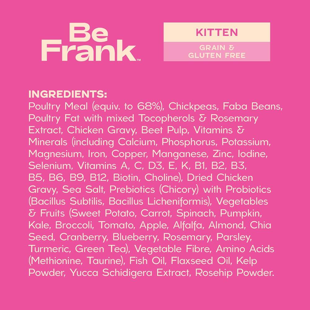 Be Frank Grain Free Kitten Chicken Dry Cat Food
