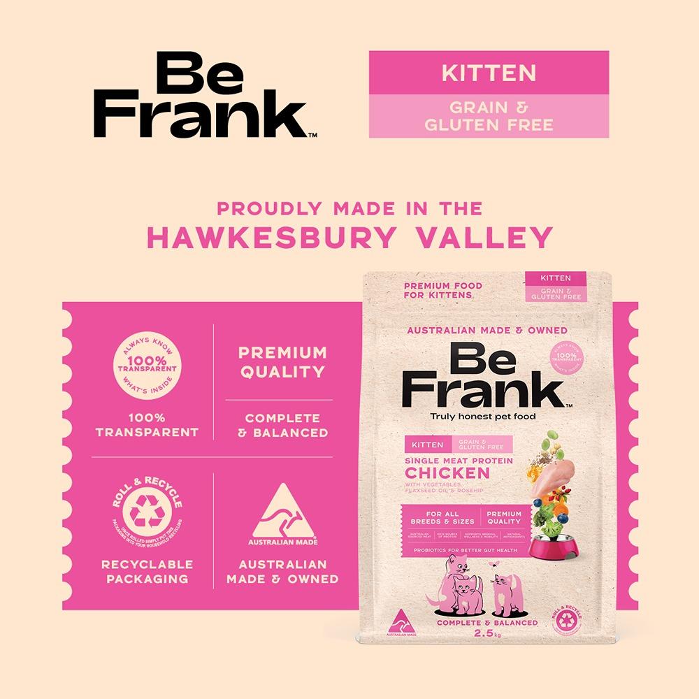 Be Frank Grain Free Kitten Chicken Dry Cat Food