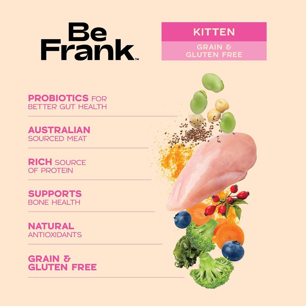 Be Frank Grain Free Kitten Chicken Dry Cat Food
