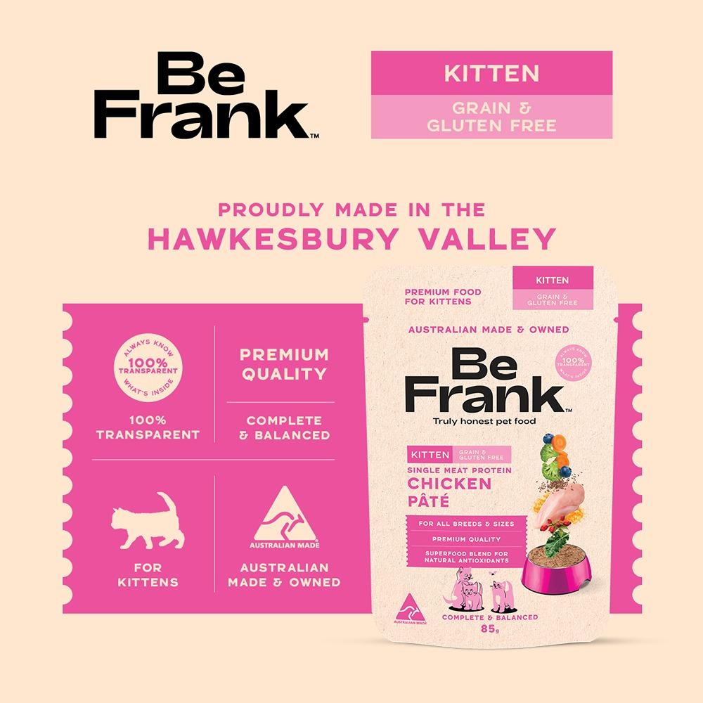 Be Frank Grain Free Kitten Chicken Pate Wet Cat Food