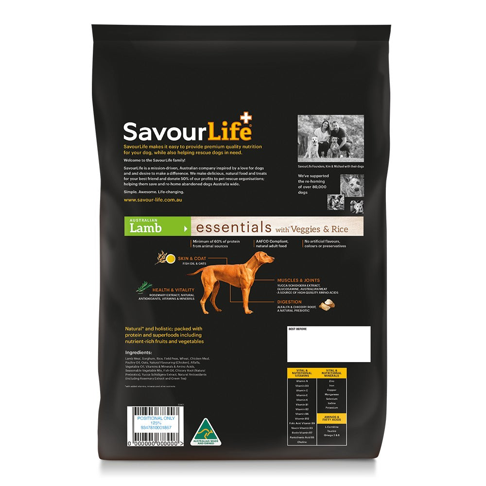 SavourLife Essentials Adult Lamb Dry Dog Food