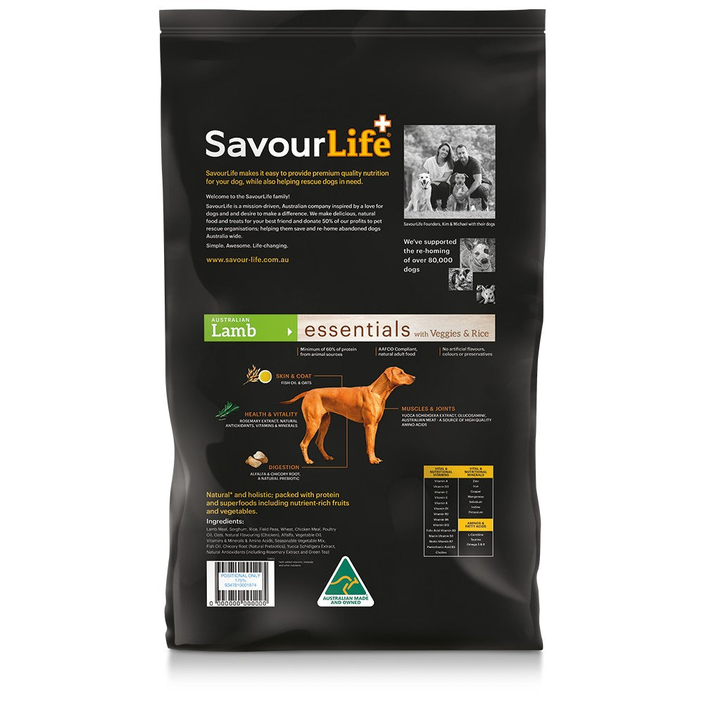 SavourLife Essentials Adult Lamb Dry Dog Food