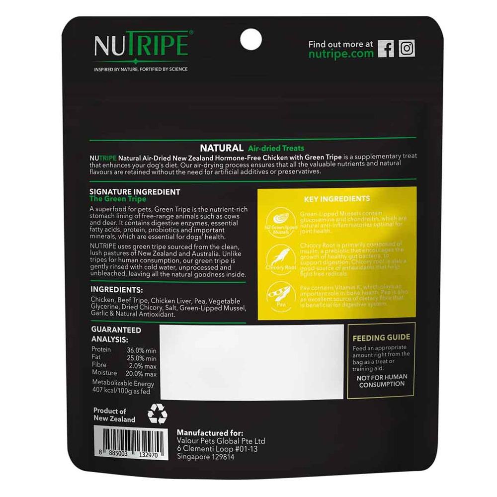 Nutripe Air-Dried Chicken Green Tripe Dog Treats