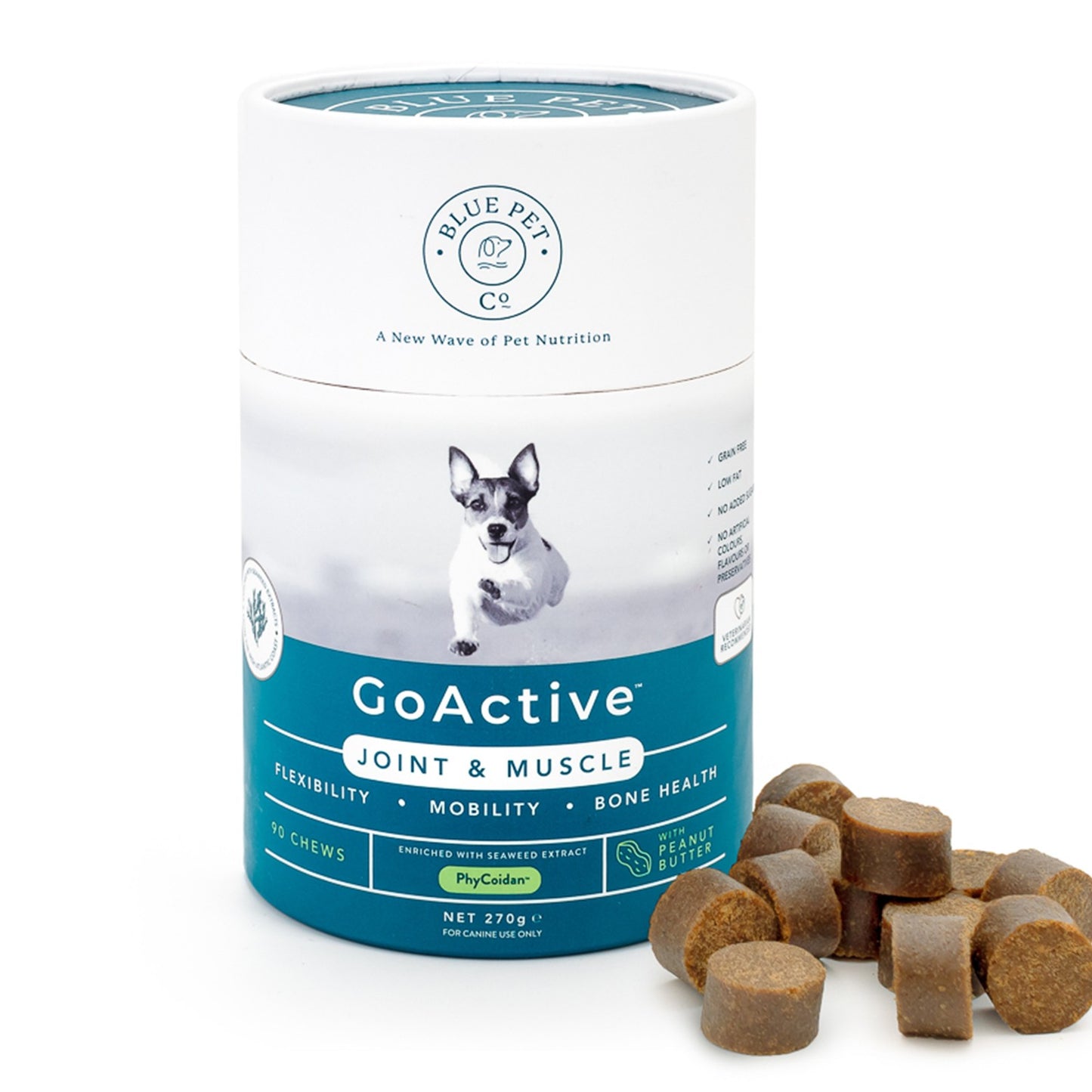 Blue Pet Co GoActive Joint & Muscle Peanut Butter Supplement for Dogs