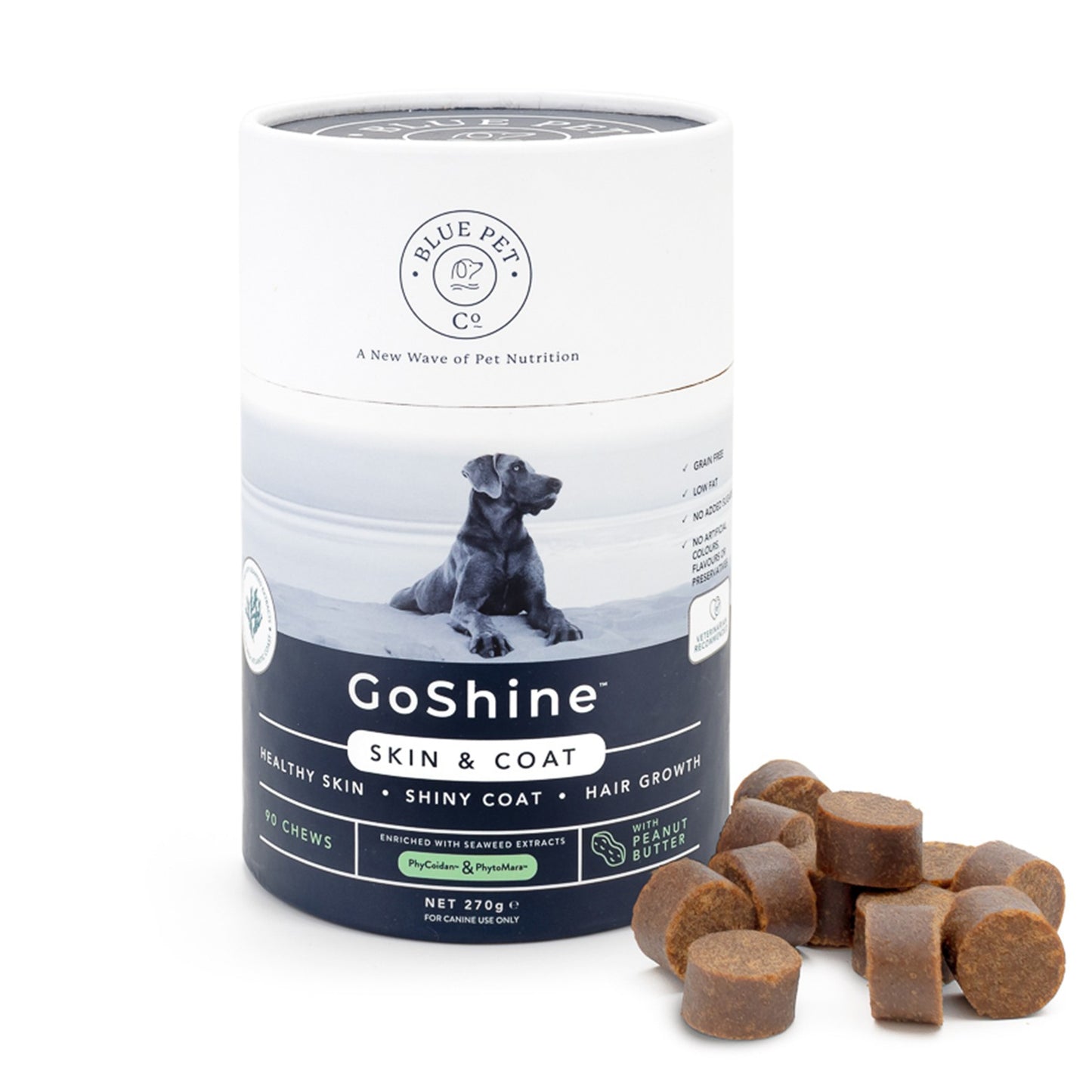 Blue Pet Co GoShine Skin & Coat Peanut Butter Supplement for Dogs
