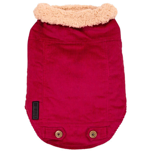 Ruff n Rugged Corduroy Dog Jacket Barn Red