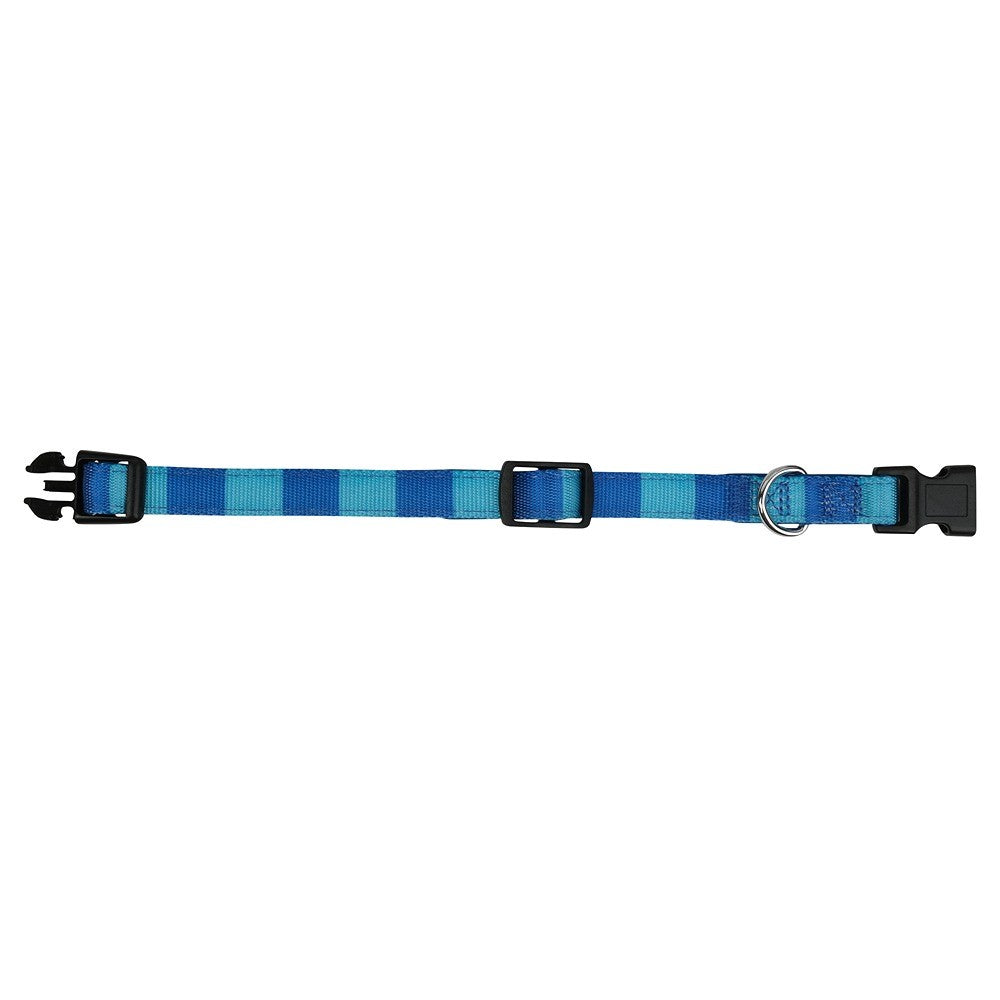 Lexi & Me Blue Check Dog Collar