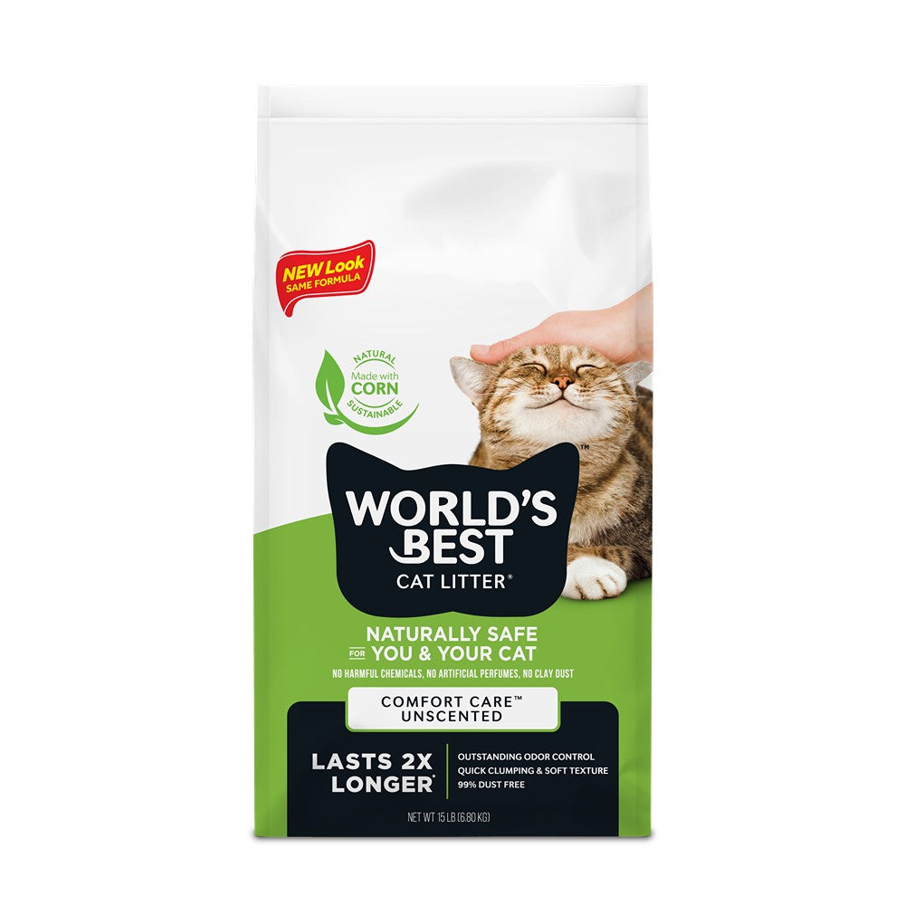 World's Best Unscented Clumping Cat Litter