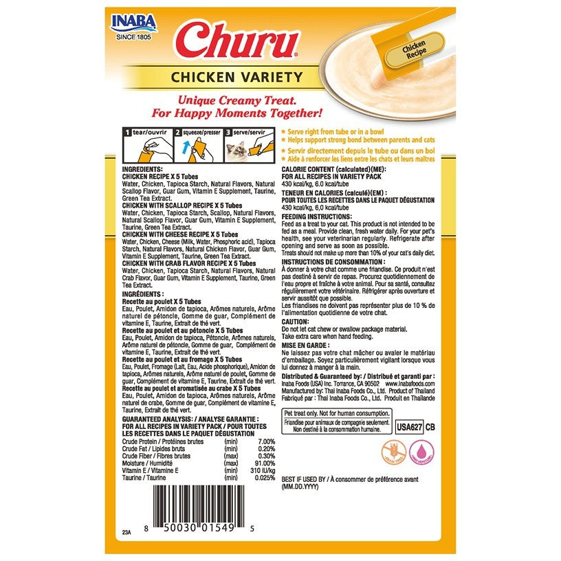 Inaba Churu Puree Chicken Variety Box Cat Treats