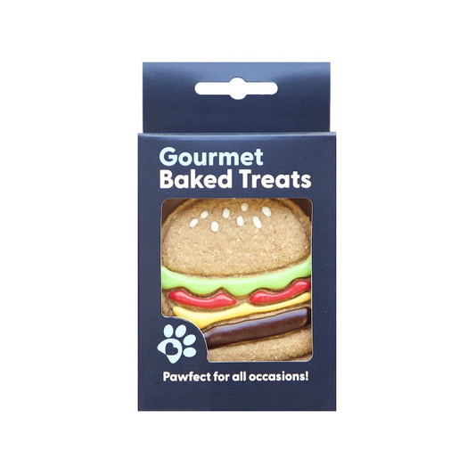 Gourmet Baked Burger Cookie Dog Treat