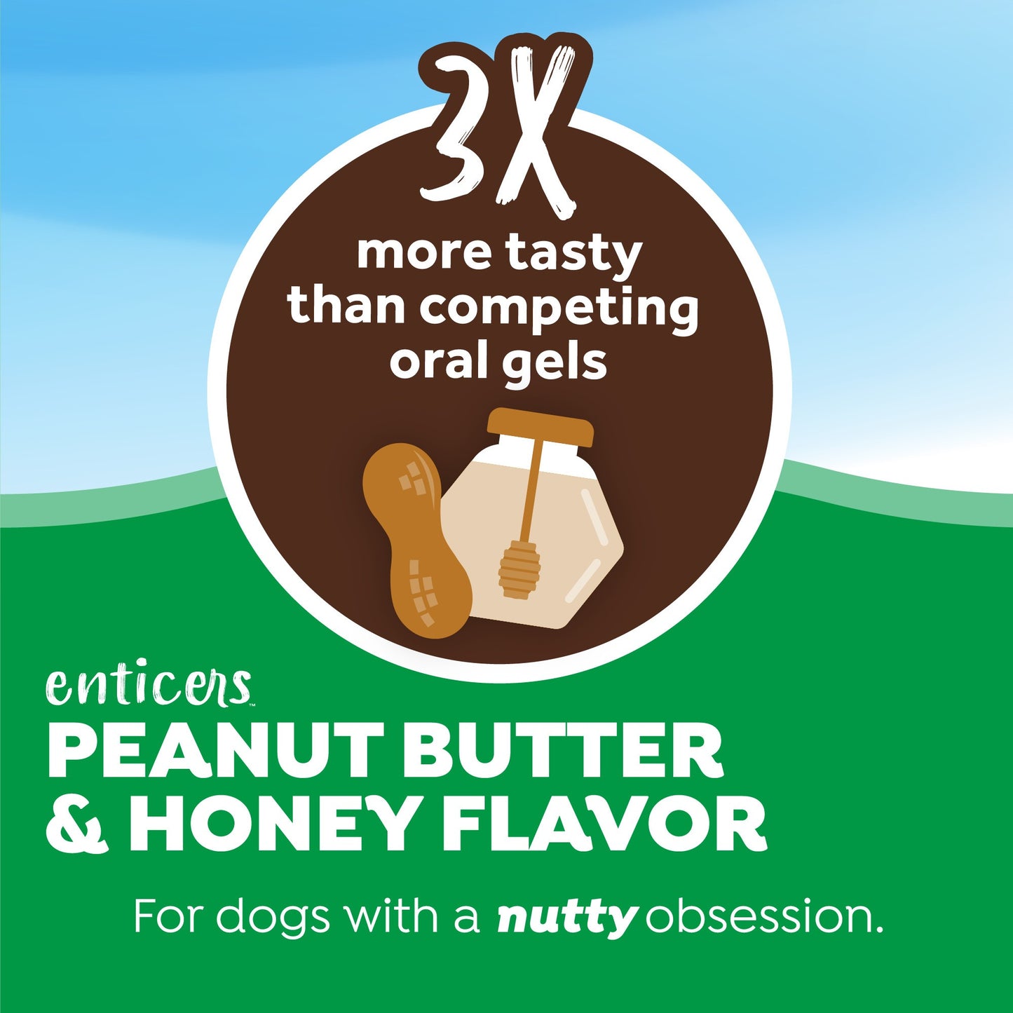 TropiClean Fresh Breath Enticers Peanut Butter & Honey Gel for Dogs