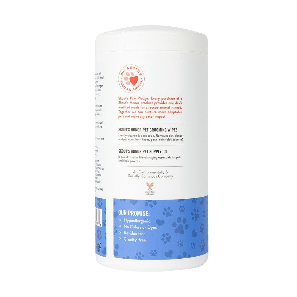 Skouts Honor Pet Grooming Wipes 80ct