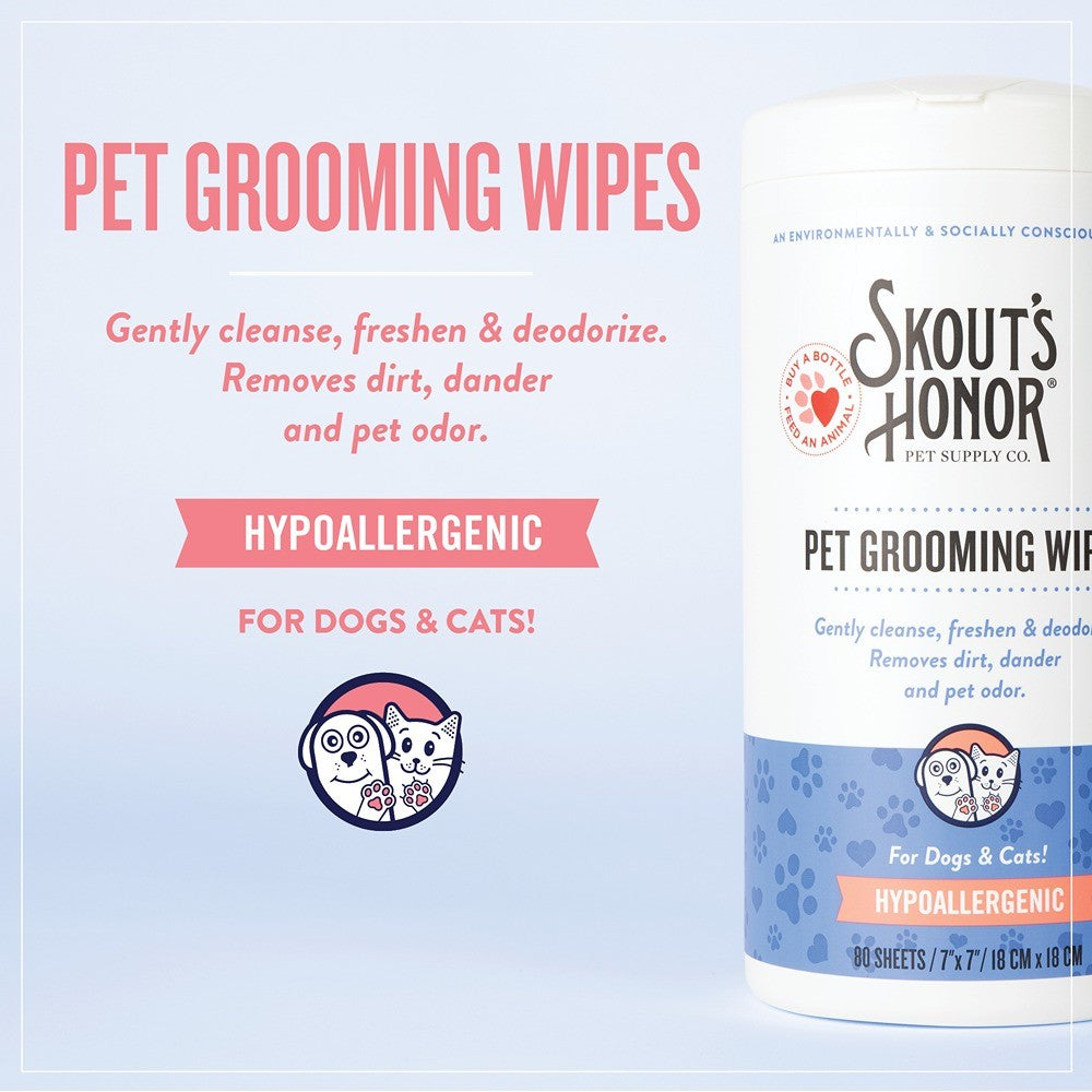Skouts Honor Pet Grooming Wipes 80ct