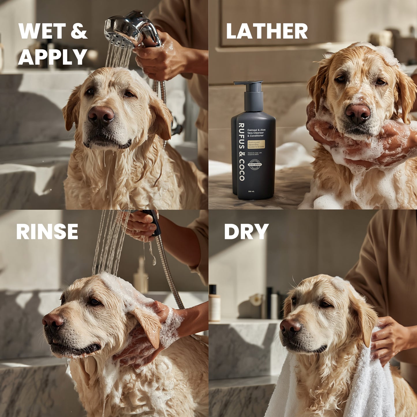 Rufus & Coco Flea Shield Salon Shine Pet Cleanser