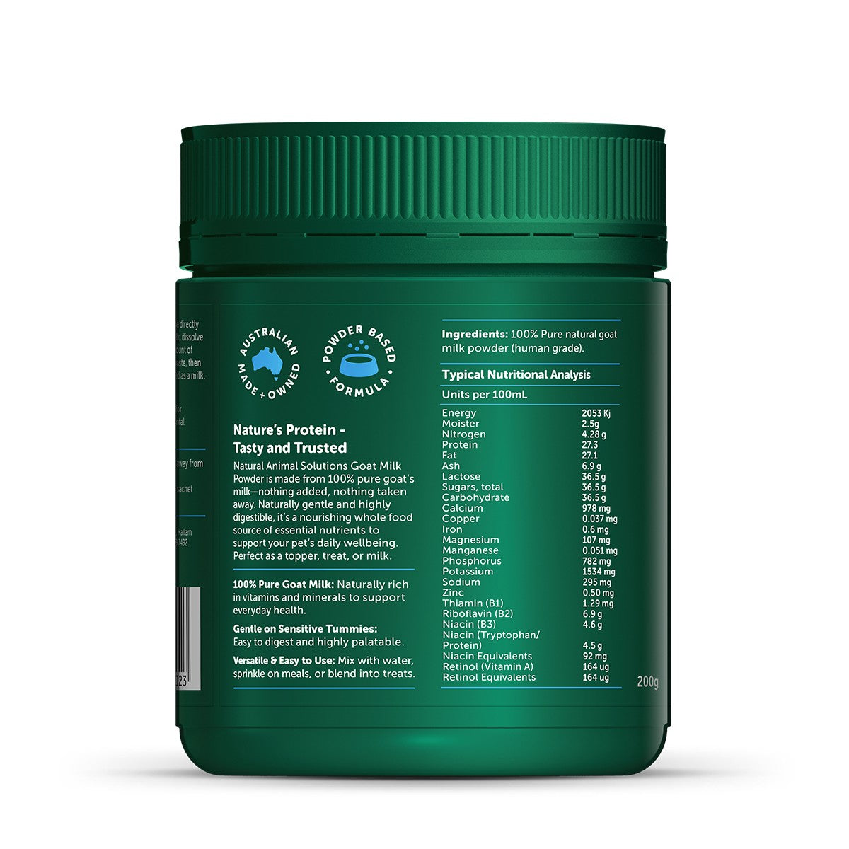 NAS Dog & Cat Goat Milk Powder