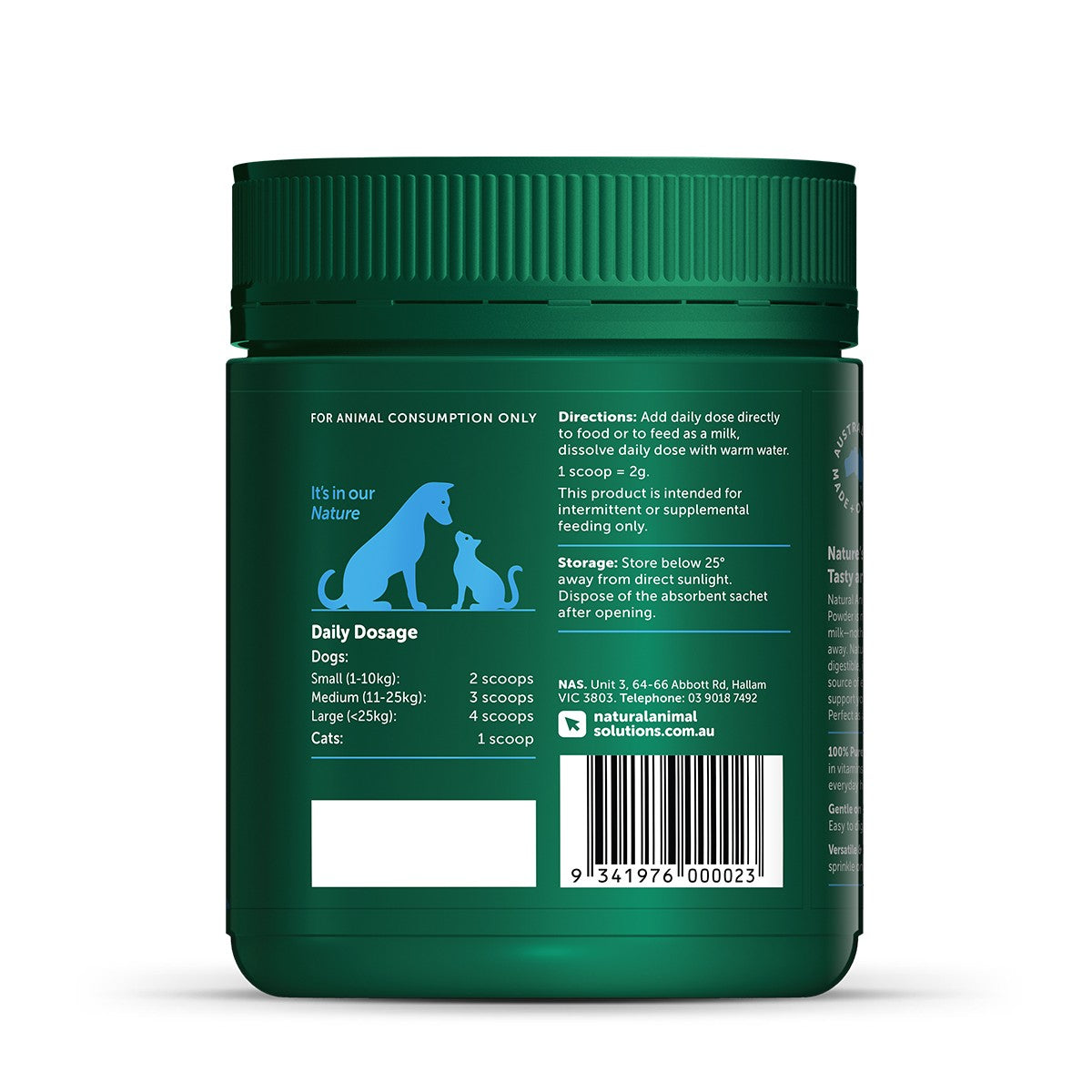 NAS Dog & Cat Goat Milk Powder