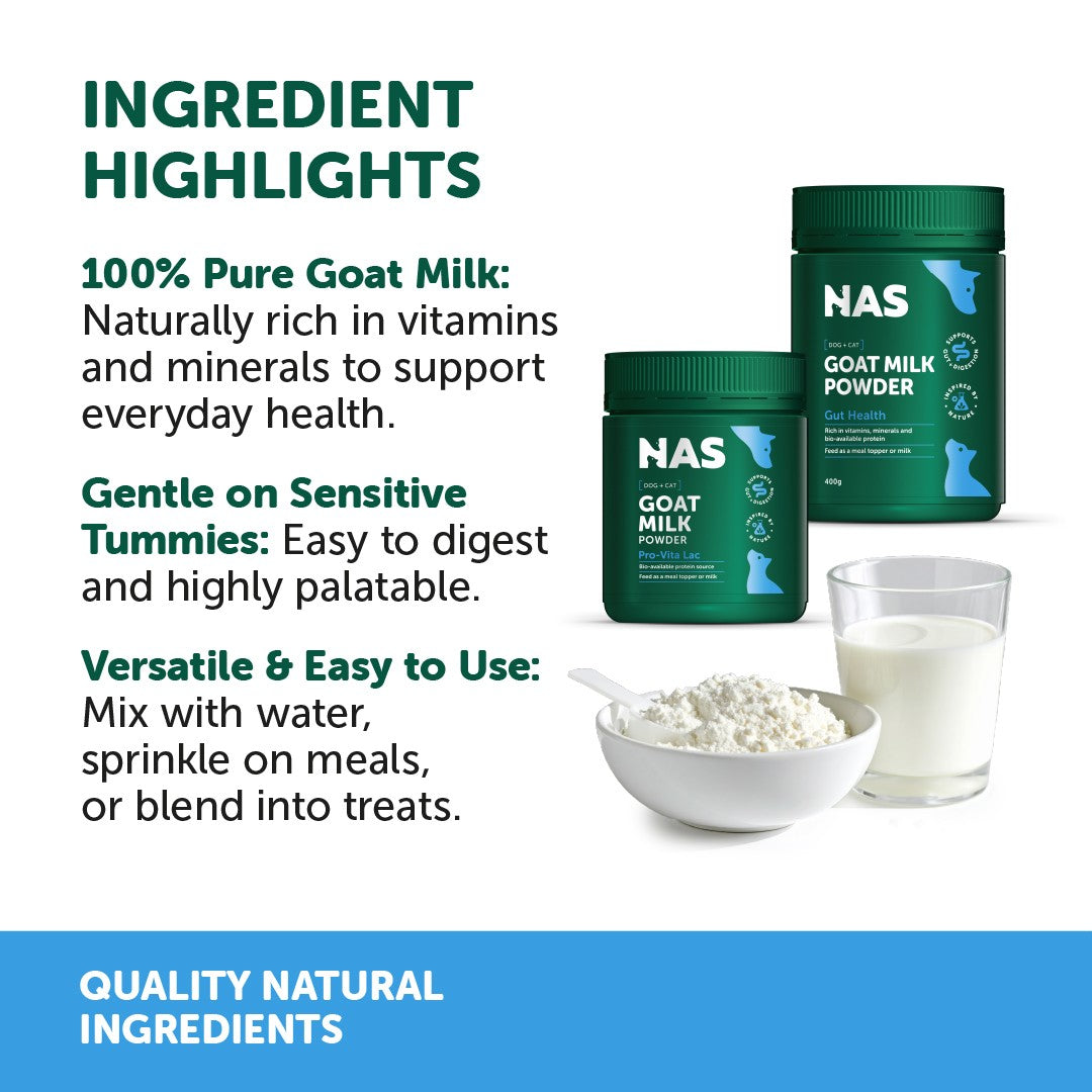 NAS Dog & Cat Goat Milk Powder