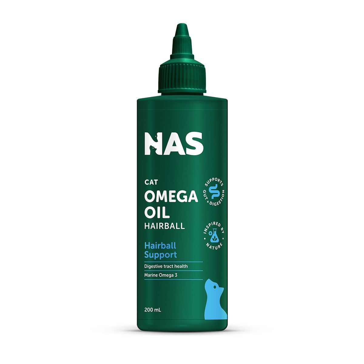 NAS Hairball Support Omega Oil for Cats