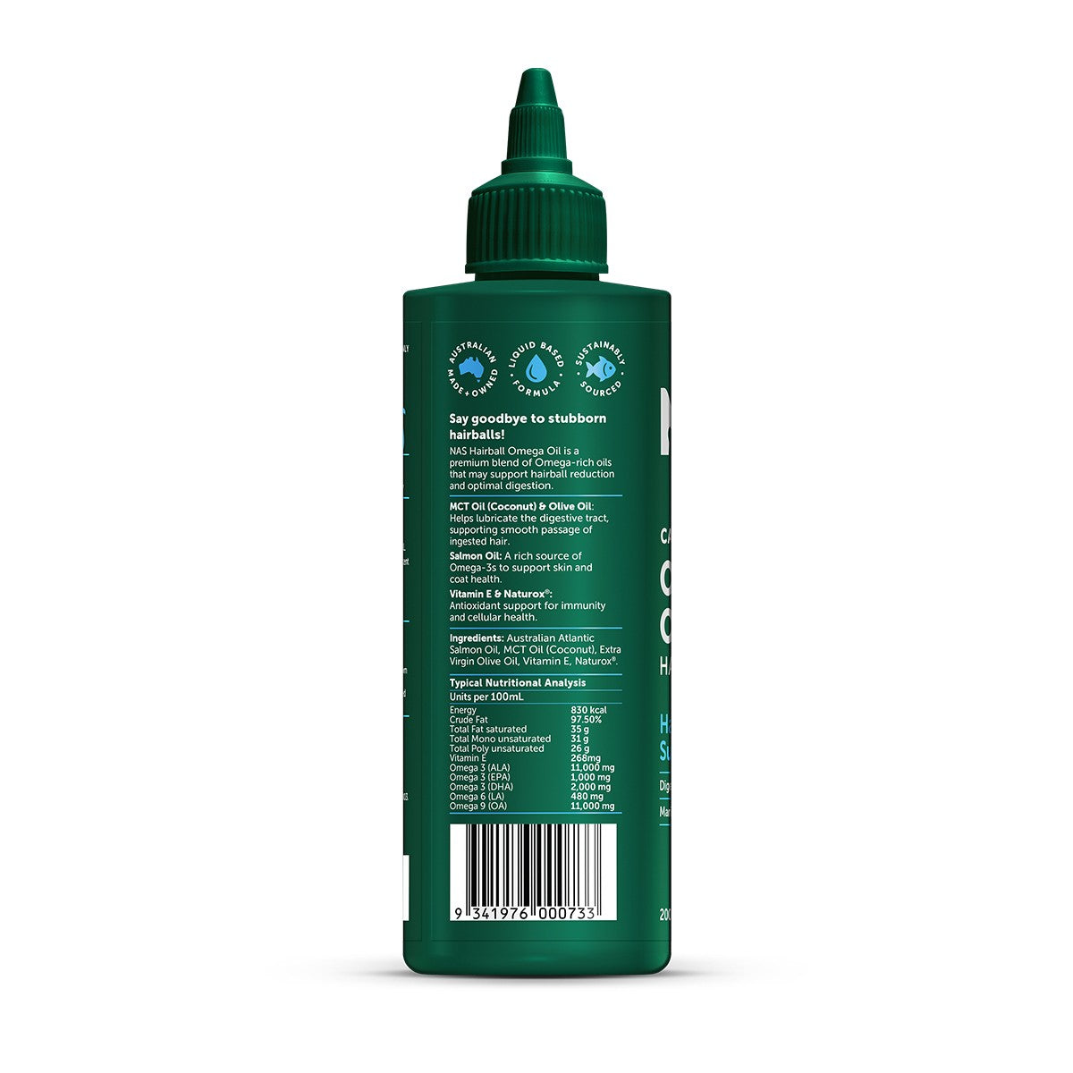 NAS Hairball Support Omega Oil for Cats