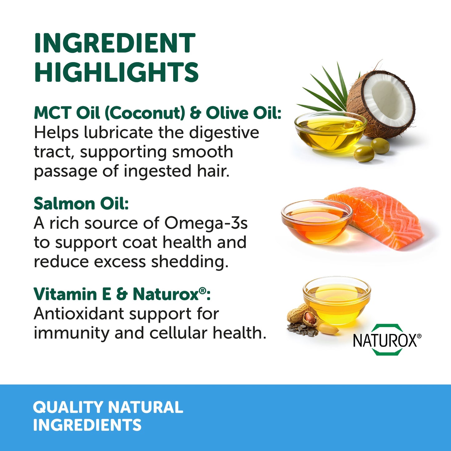 NAS Hairball Support Omega Oil for Cats