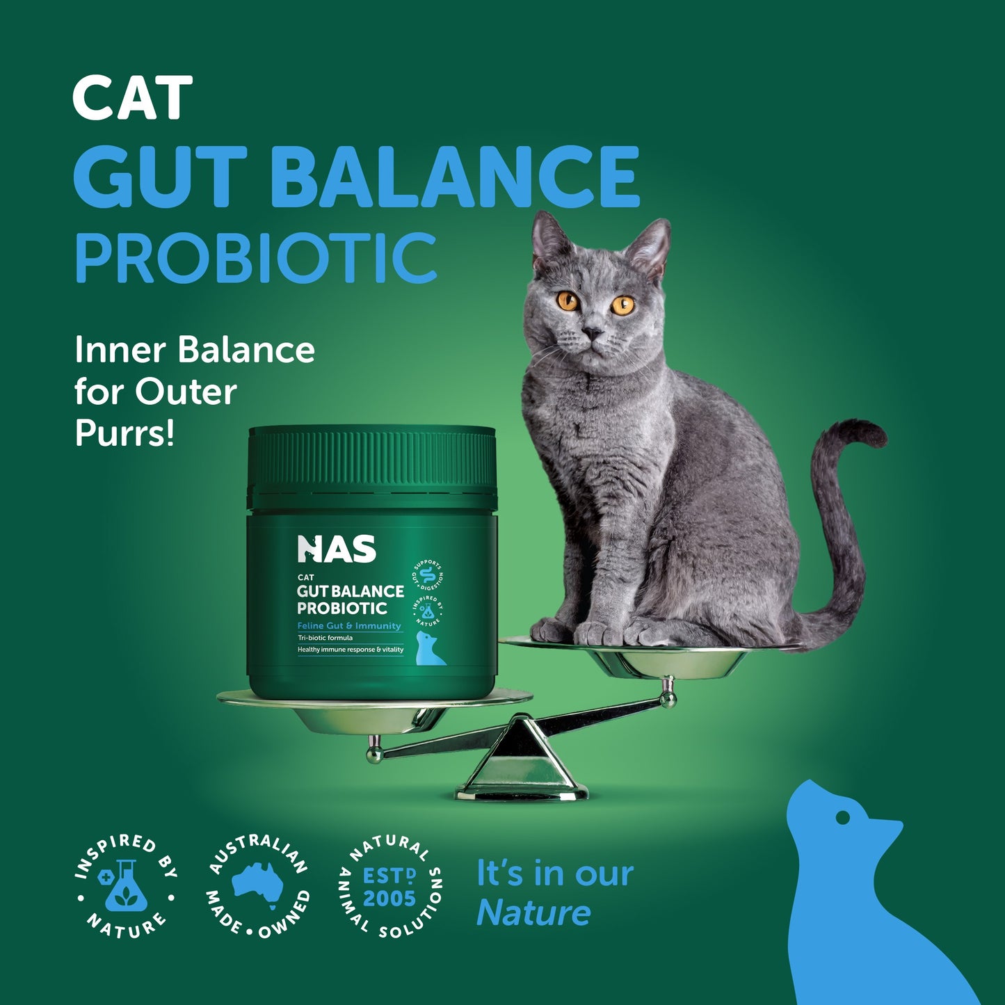 NAS Gut Balance Probiotic for Cats