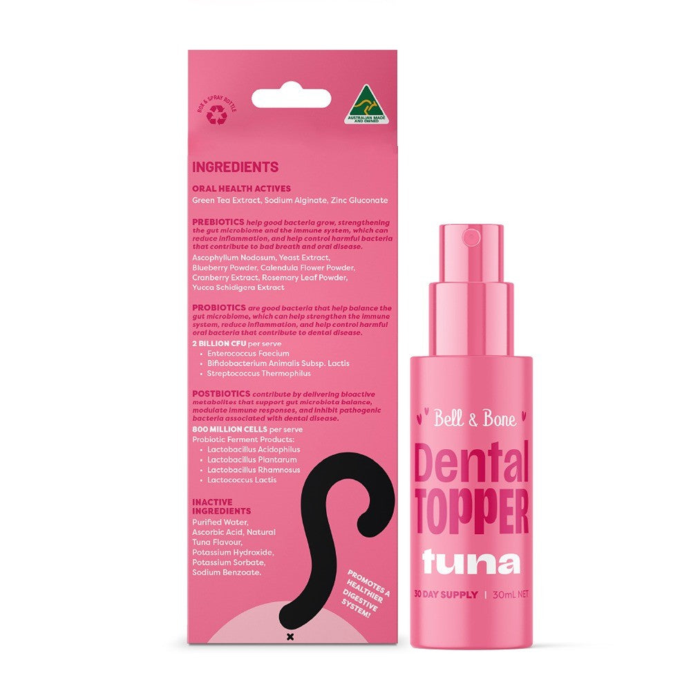 Bell & Bone Tuna Cat Dental Toppers Spray 30ml