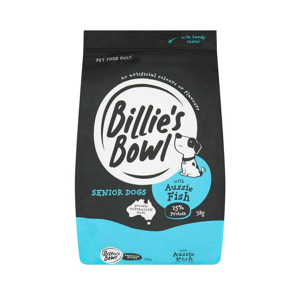 Billie's Bowl Senior with Aussie Fish Dry Dog Food