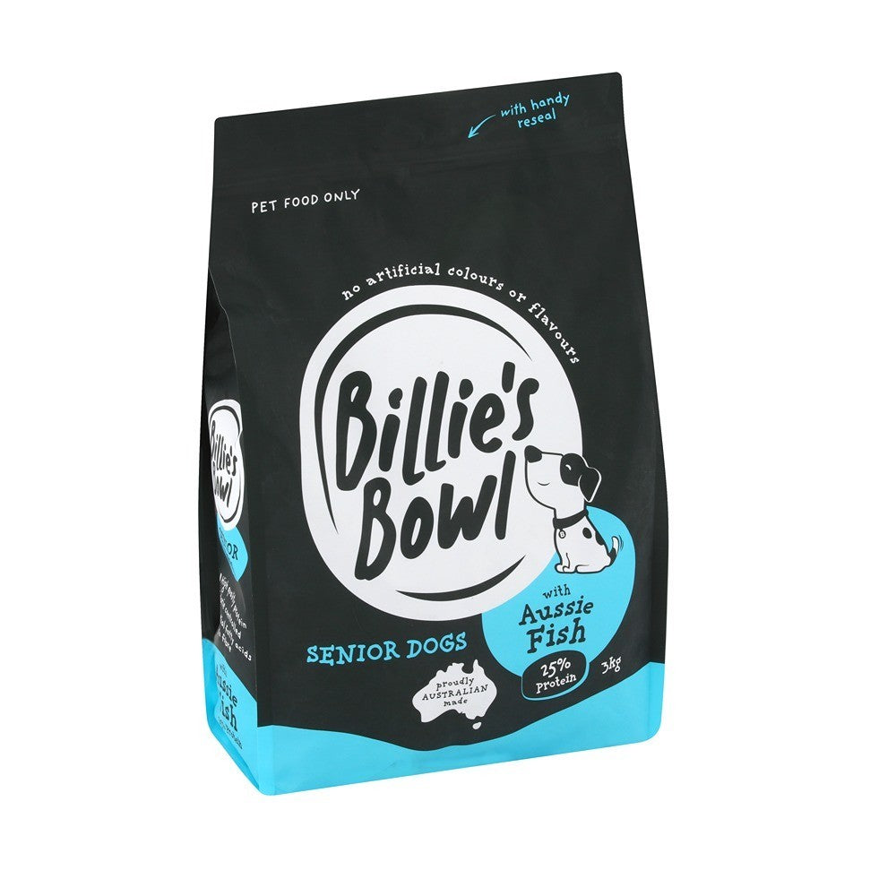 Billie's Bowl Senior with Aussie Fish Dry Dog Food