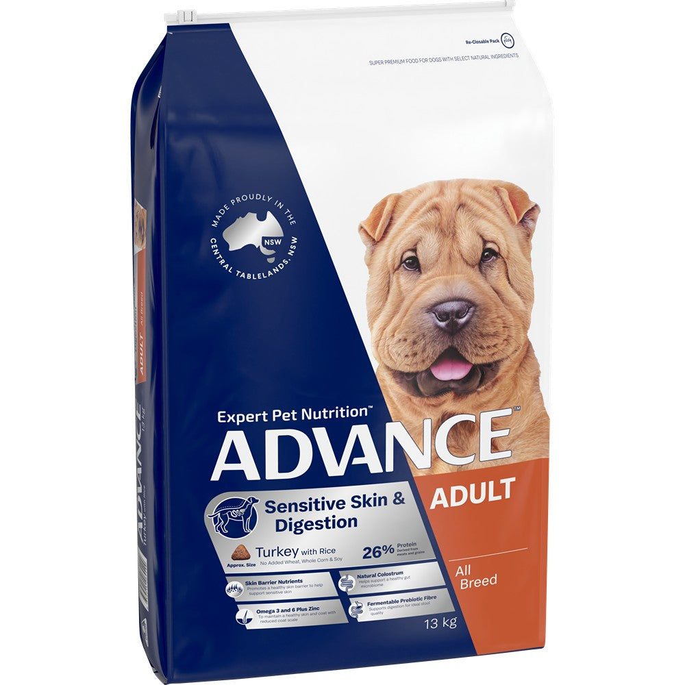 Advance Adult Skin & Digestion Turkey with Rice Dry Dog Food