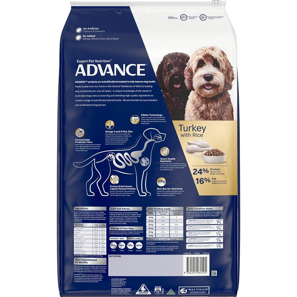 Advance Large Breed Oodles Adult Turkey & Rice Dry Dog Food