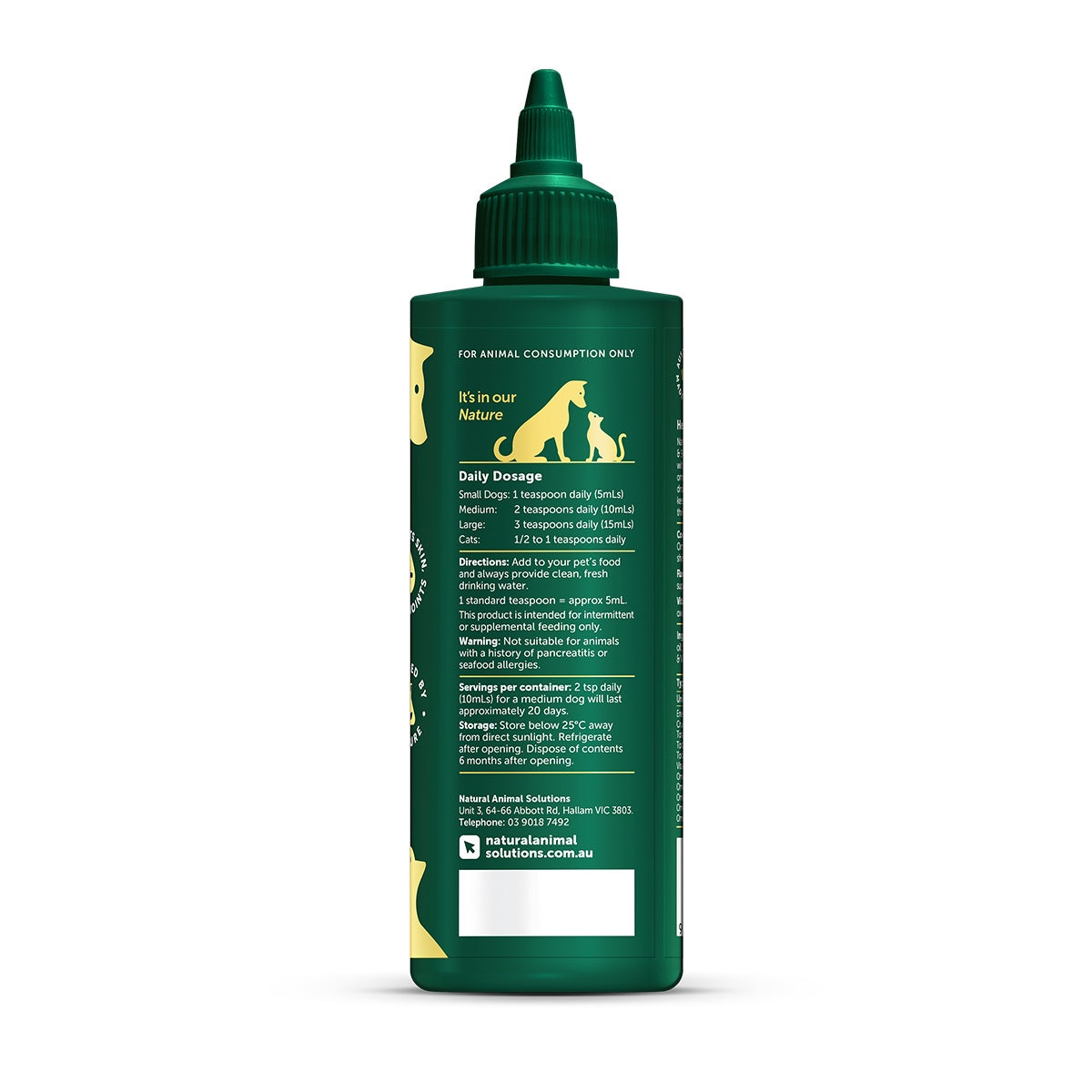 NAS Omega Oil 3 6 & 9 Supplement for Dogs, Cats & Horses