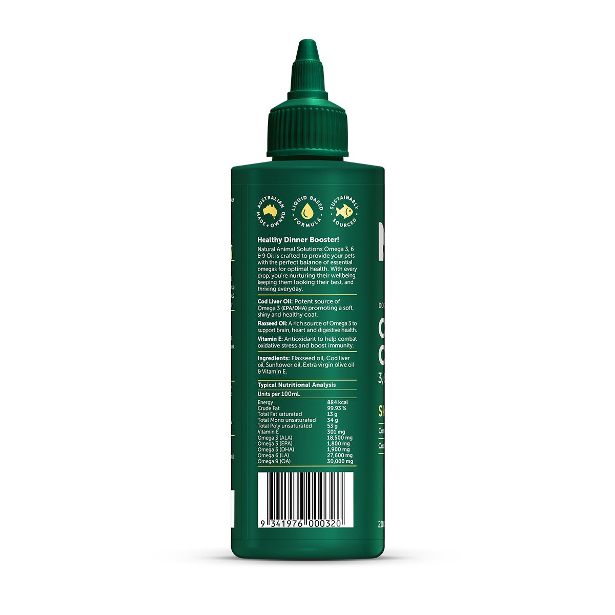 NAS Omega Oil 3 6 & 9 Supplement for Dogs, Cats & Horses