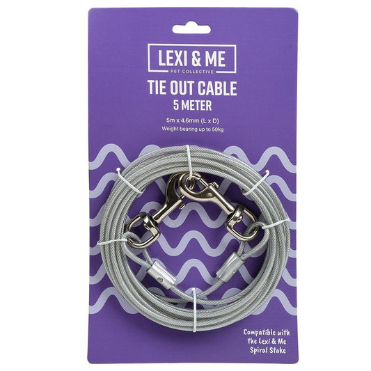 Lexi & Me Dog Reflective Tie Out Cable