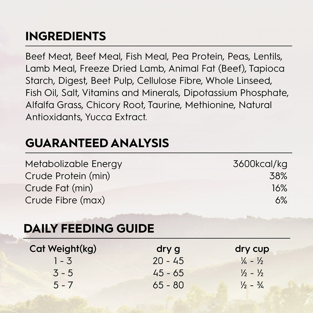 Trilogy Adult Australian Beef & Freeze Dried Lamb Dry Cat Food