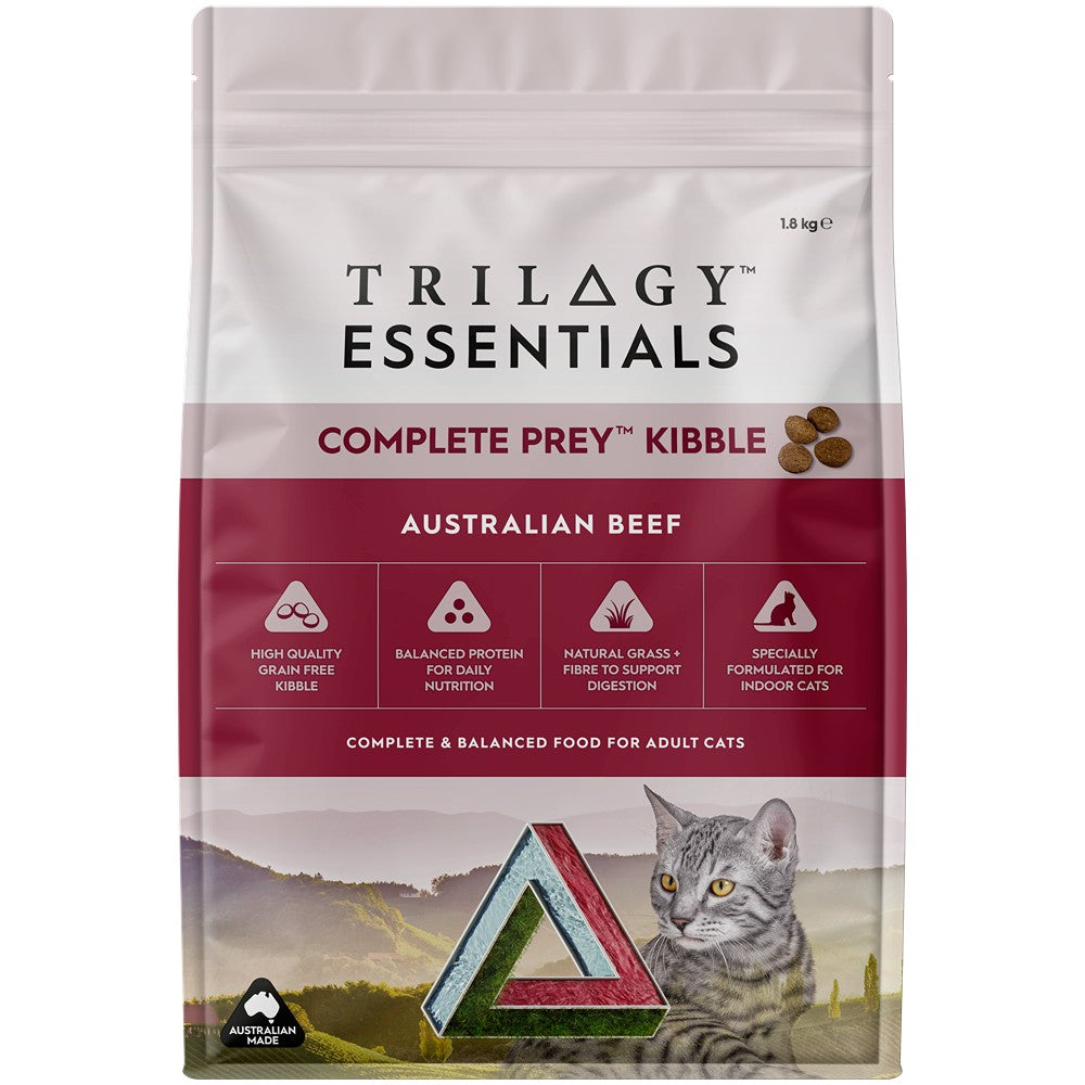 Trilogy Essentials Complete Prey Kibble Australian Beef Dry Cat Food