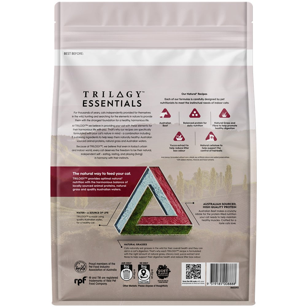 Trilogy Essentials Complete Prey Kibble Australian Beef Dry Cat Food